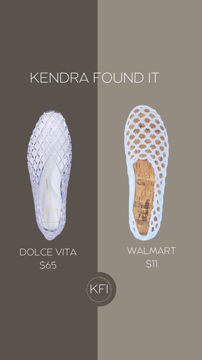 This woven lattice flat from Walmart is giving major Dolce Vita energy for a fraction of the price. Dolce Vita's version runs $65, while this Walmart find is only $11 — same clear woven upper, same lightweight slip-on style, same perfect-for-spring vibe. If you love the look but don't want to spend $65 on a trend piece, this one's an easy yes. Linking both here!

#LTKfall #LTKshoes #LTKstyletip
