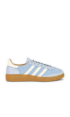adidas Originals Handball Spezial in Clear Sky, Cream White & Warm Sandstone from Revolve.com | Revolve Clothing (Global)