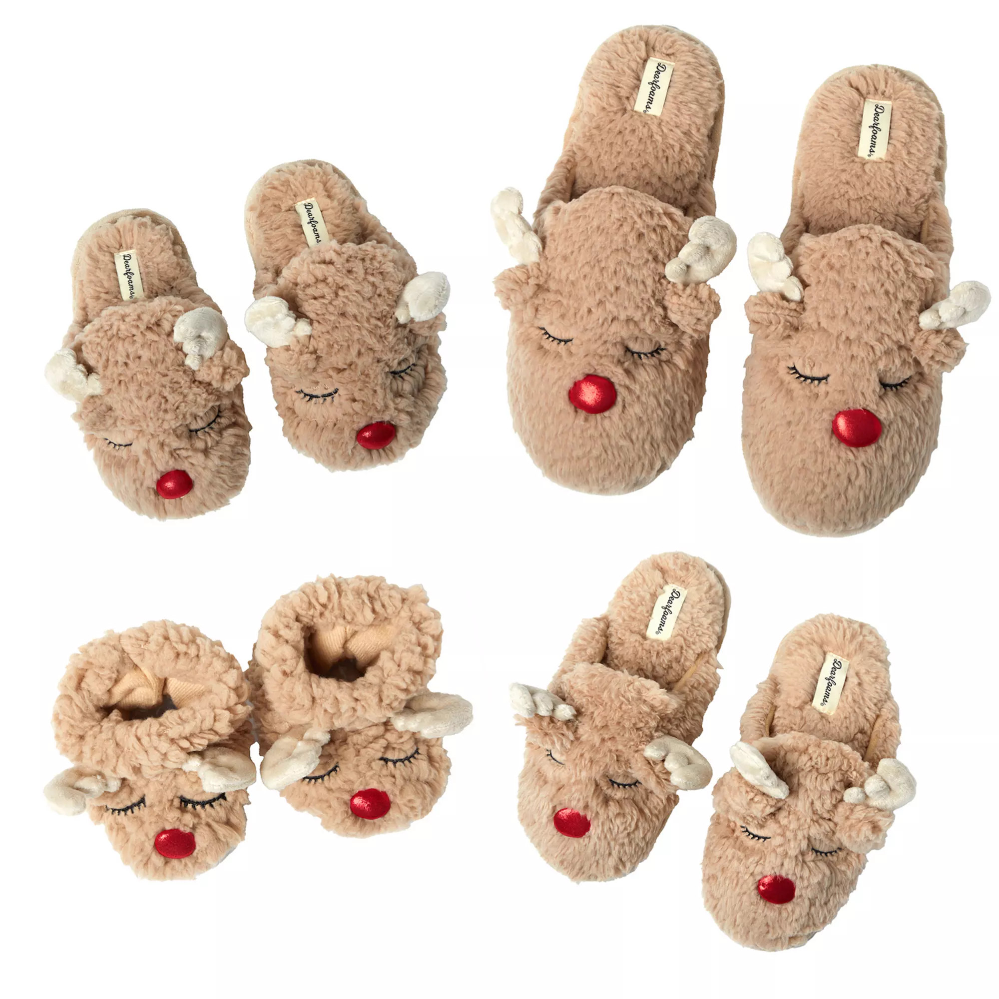 Dearfoams Reindeer Holiday Scuff Slipper Collection | Kohl's