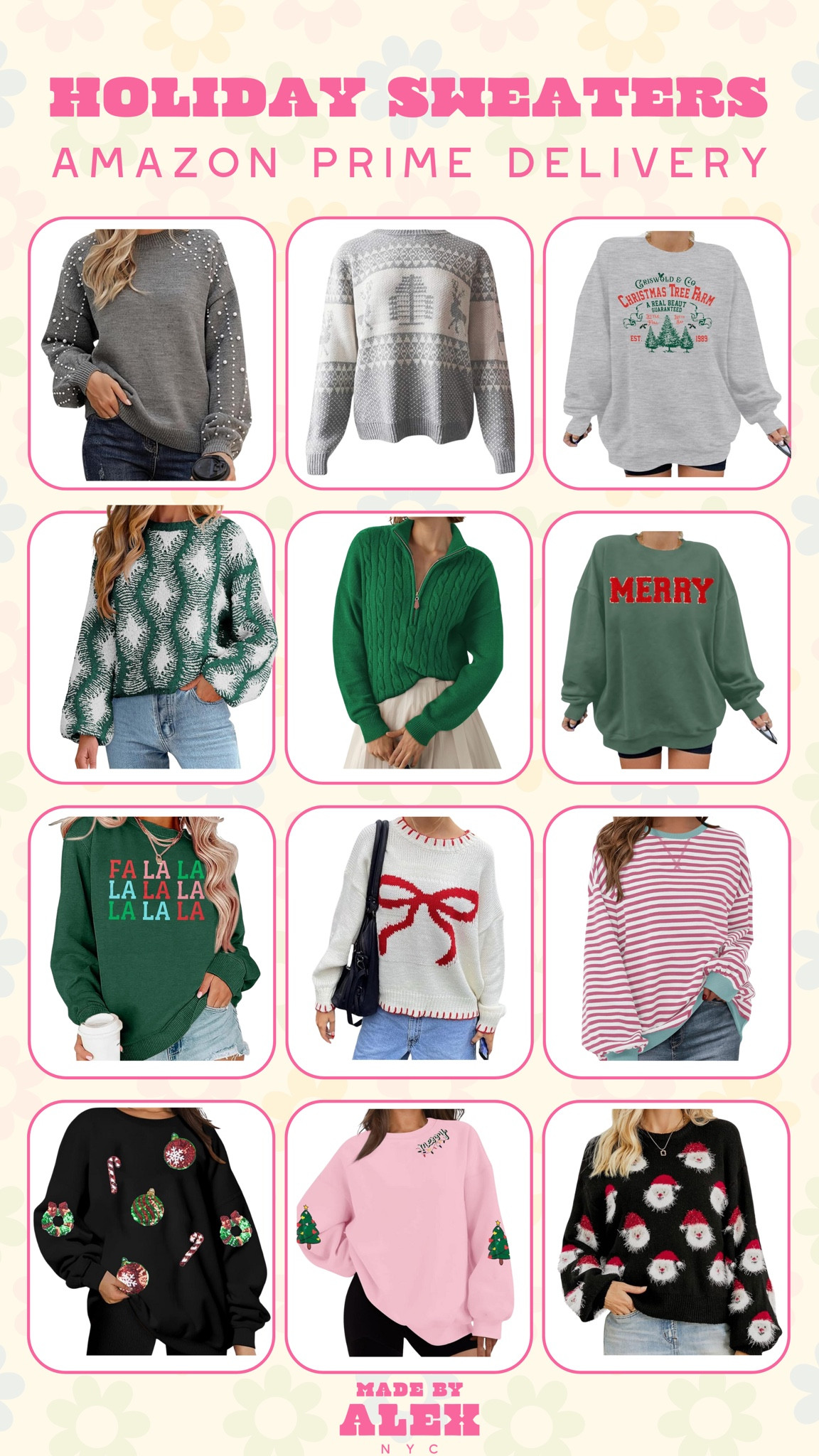 Amazon Christmas sweaters with delivery before Christmas! 

Amazon fashion - christmas sweater - holiday sweater - christmas sweatshirt - festive clothing 

#LTKSeasonal #LTKHoliday