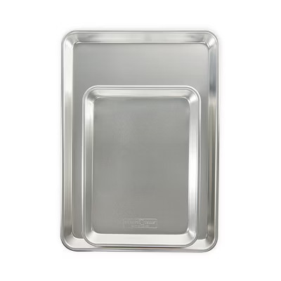 Nordic Ware Naturals® 2 Piece Half Sheet & Quarter Sheet Pan Set | Target