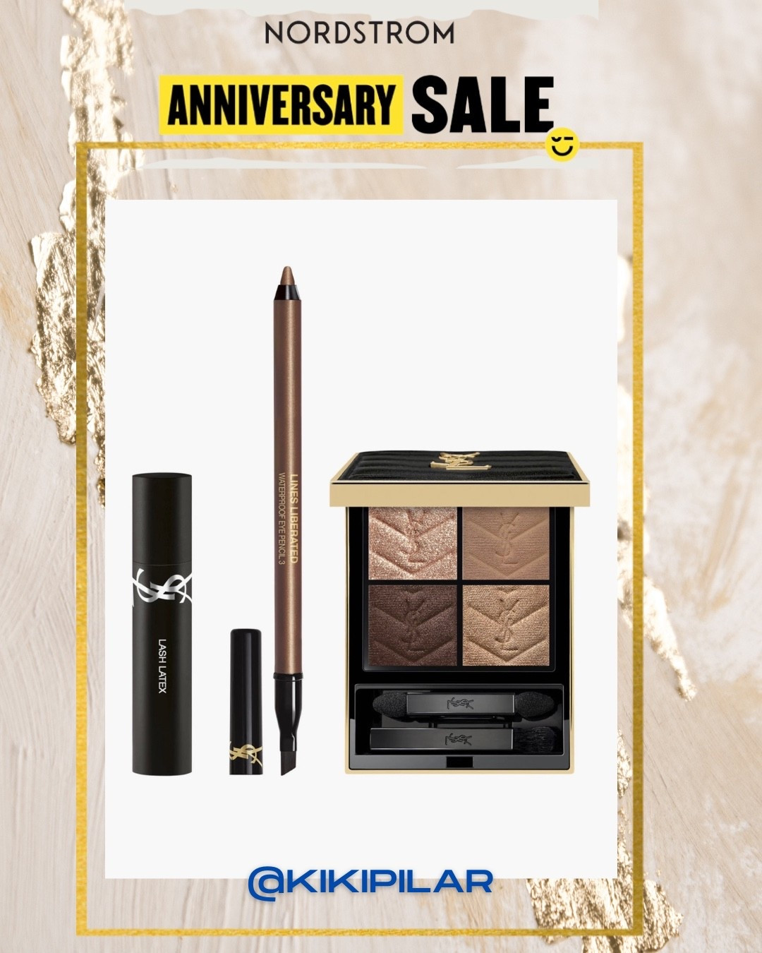 Nordstrom anniversary sale opens tomorrow to the public!!! Highly recommend this YSL kit. I have the eyeshadow palette but want this three piece set. The colors are the perfect amount of sparkle. Great for brown eyes 
Nordstrom beauty
YSL makeup
YSL beauty
Brown eyes eyeshadow palette 
Travel makeup
Summer makeup

#LTKgrwm #LTKSaleAlert #LTKBeauty