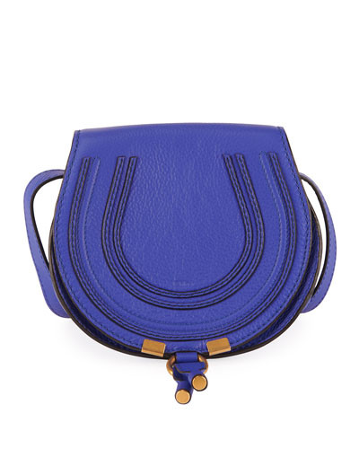 Marcie Small Leather Crossbody Bag, Gray | Neiman Marcus