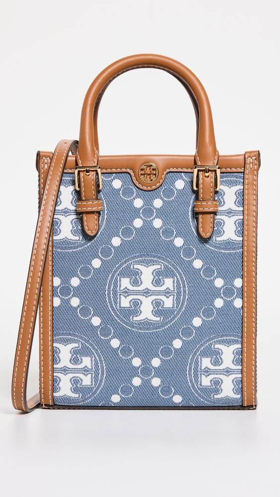 Tory Burch Monogram Denim Mini Tote | Shopbop | Shopbop