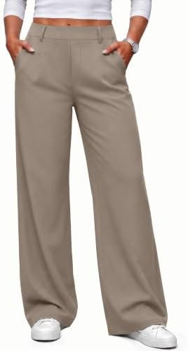 Women Fall Wide Leg Pants Business Casual Outfits Trousers Slacks Trendy | Amazon (US)