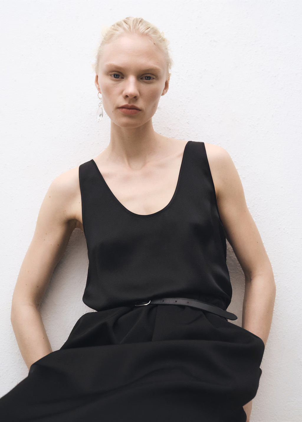 Silk top with straps - Women | MANGO United Kingdom | MANGO (UK)