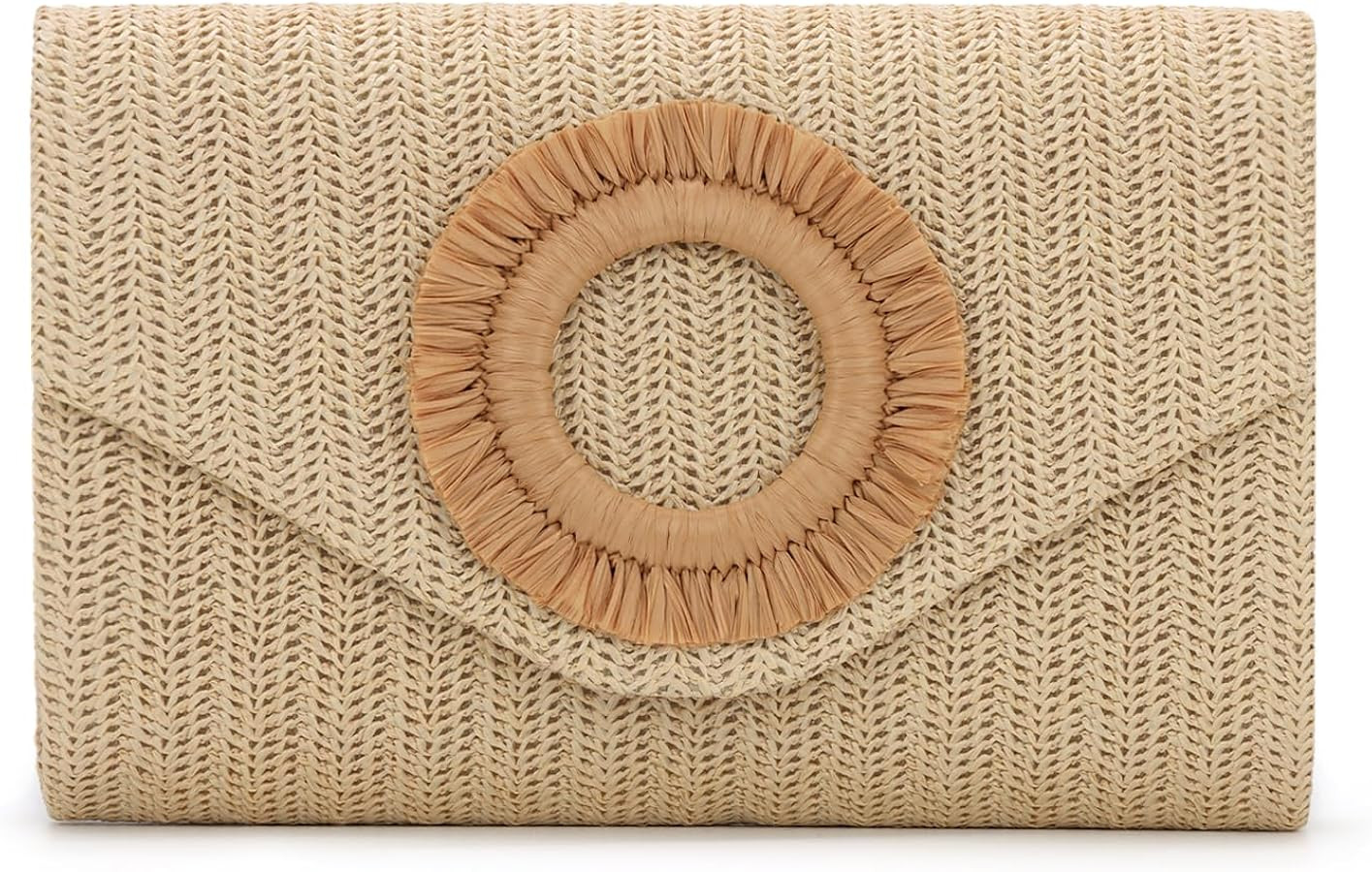 GOKTOW Straw Clutch Purse Rattan Summer Woven Beach Handbags for Women Wedding Vacation Travel Pa... | Amazon (US)
