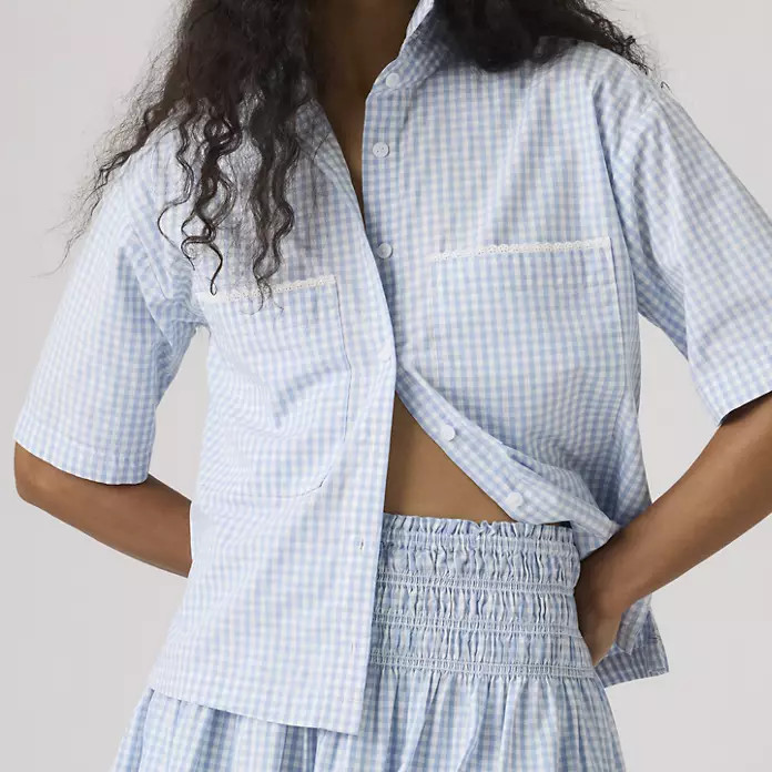 Harlie Novelty Short-sleeve Cropped Shirt | Levi's US