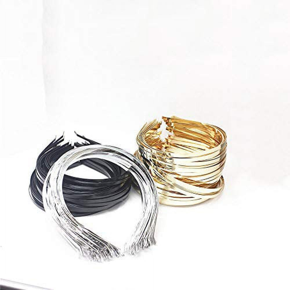 10 Pcs Silver 5mm Smooth Metal Headbands Frames Blank Tiara Base Hairband Head Bands for DIY Craf... | Amazon (US)
