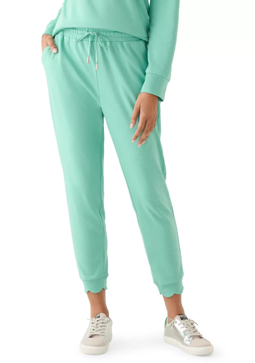 Women's Scallop Hemmed Joggers | Belk
