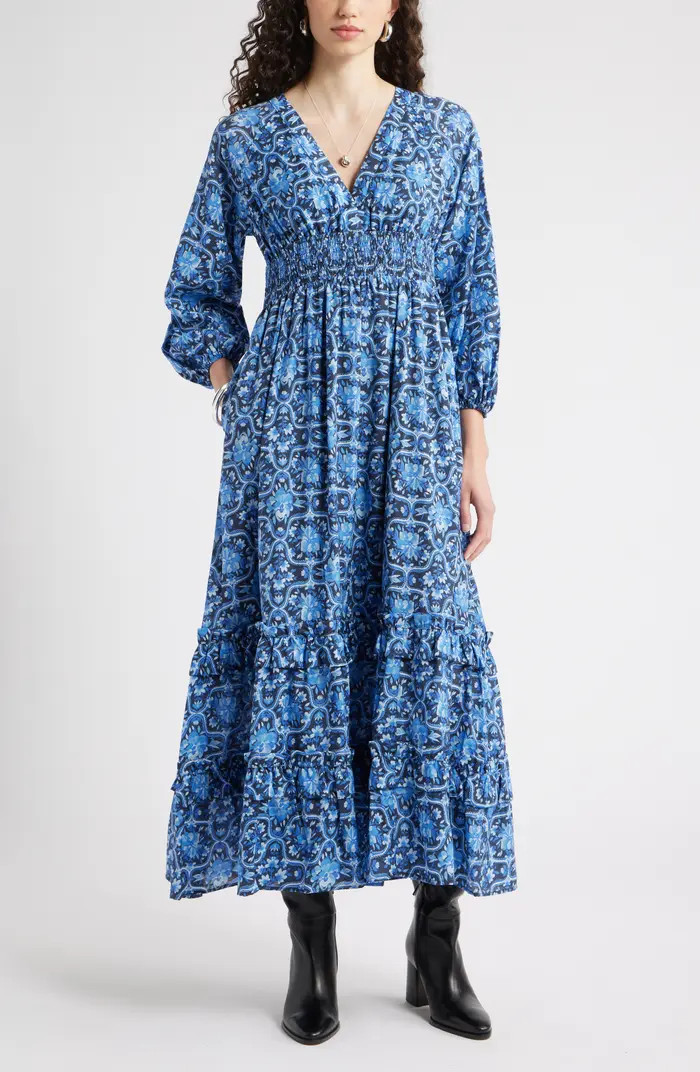 Tiered Ruffle Long Sleeve Maxi Dress | Nordstrom Rack