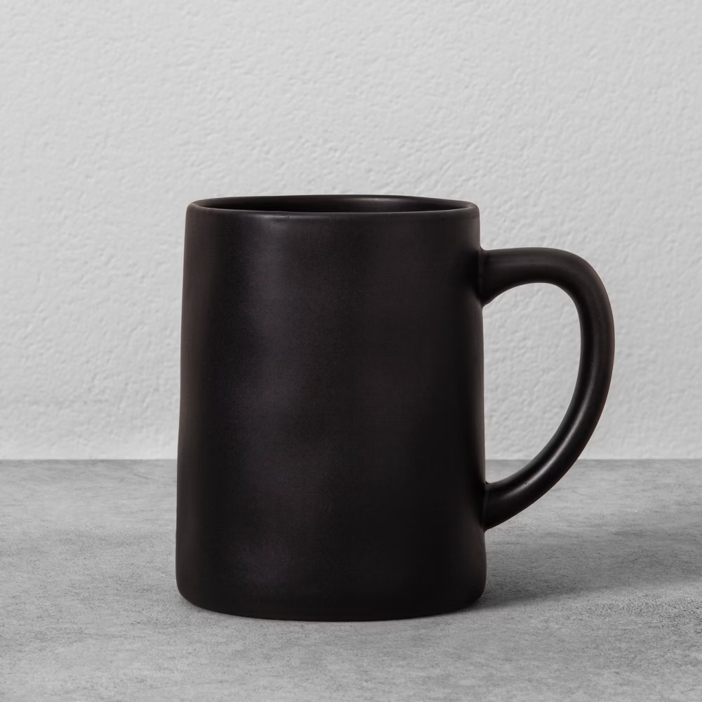 Stoneware Mug 14oz - Black - Hearth & Hand with Magnolia | Target