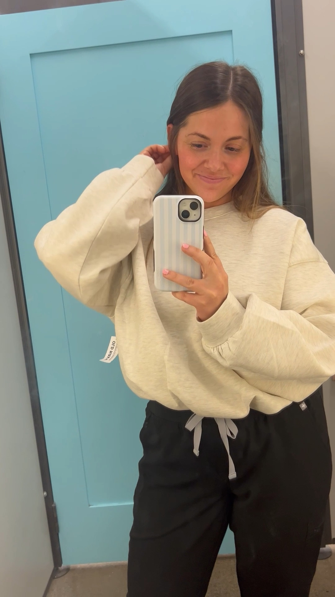 New old navy lounge wear! So soft. The fit is so flattering 🤗✨ this is a size large! 

#LTKSaleAlert #LTKSeasonal #LTKStyleTip