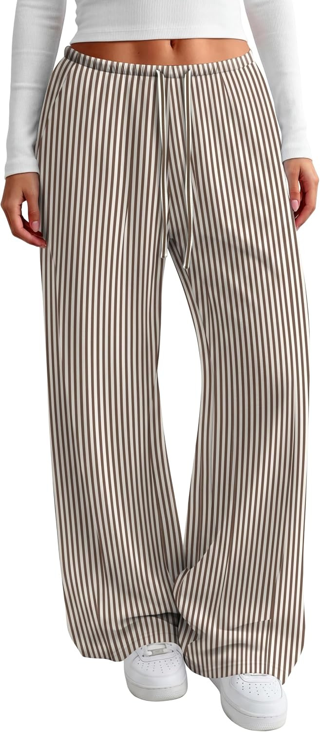 Sampeel Women's Wide Leg Fall Lounge Pants with Drawstring and Pockets | Amazon (US)