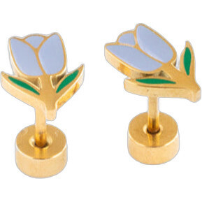Tulip Stud Earrings | Maisonette