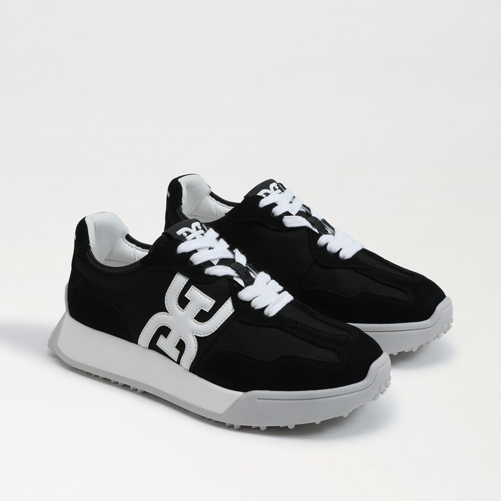 Sam Edelman Langley Lace Up Sneaker Black Suede 10.5 | Sam Edelman CA