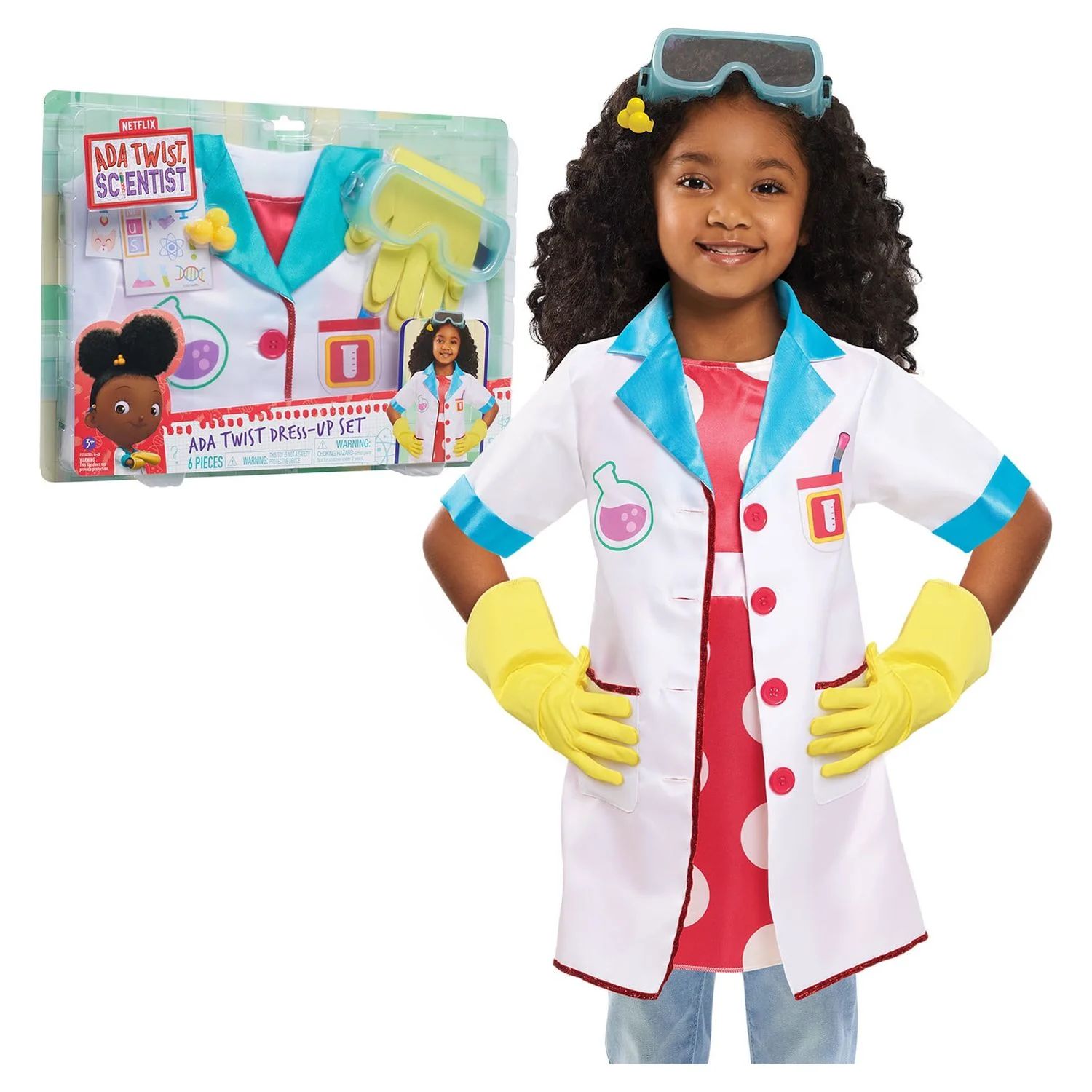 Ada Twist, Scientist Dress-Up Set, Size 4-6X, Includes Experiment Card and 5 Costume Accessories,... | Walmart (US)