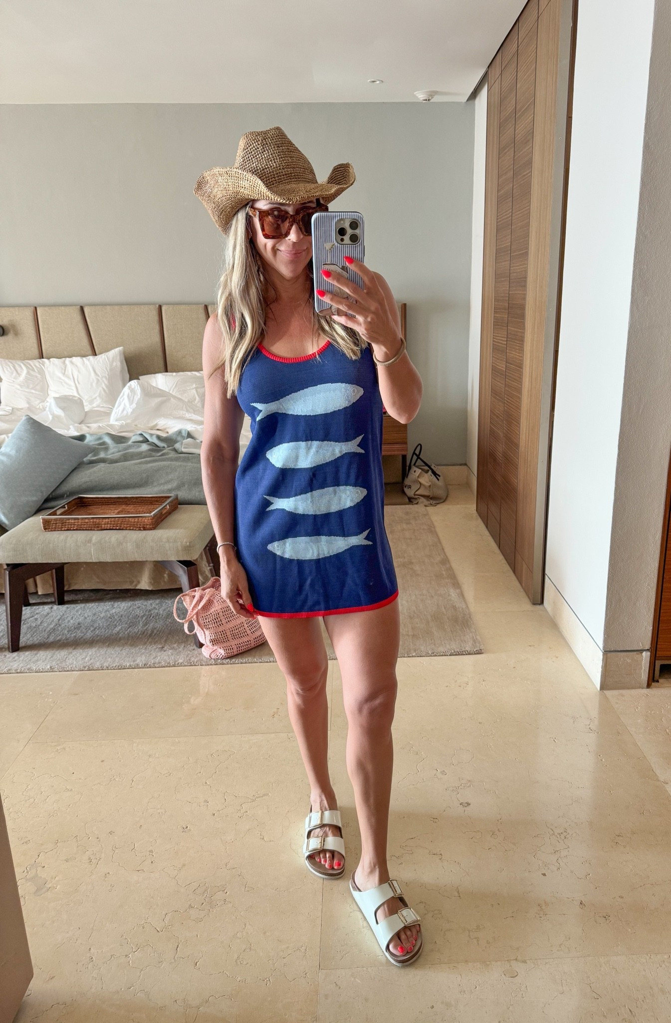 Cutest little beach dress and cover up and the best beach hat !

#LTKootd #LTKTravel #LTKSwim