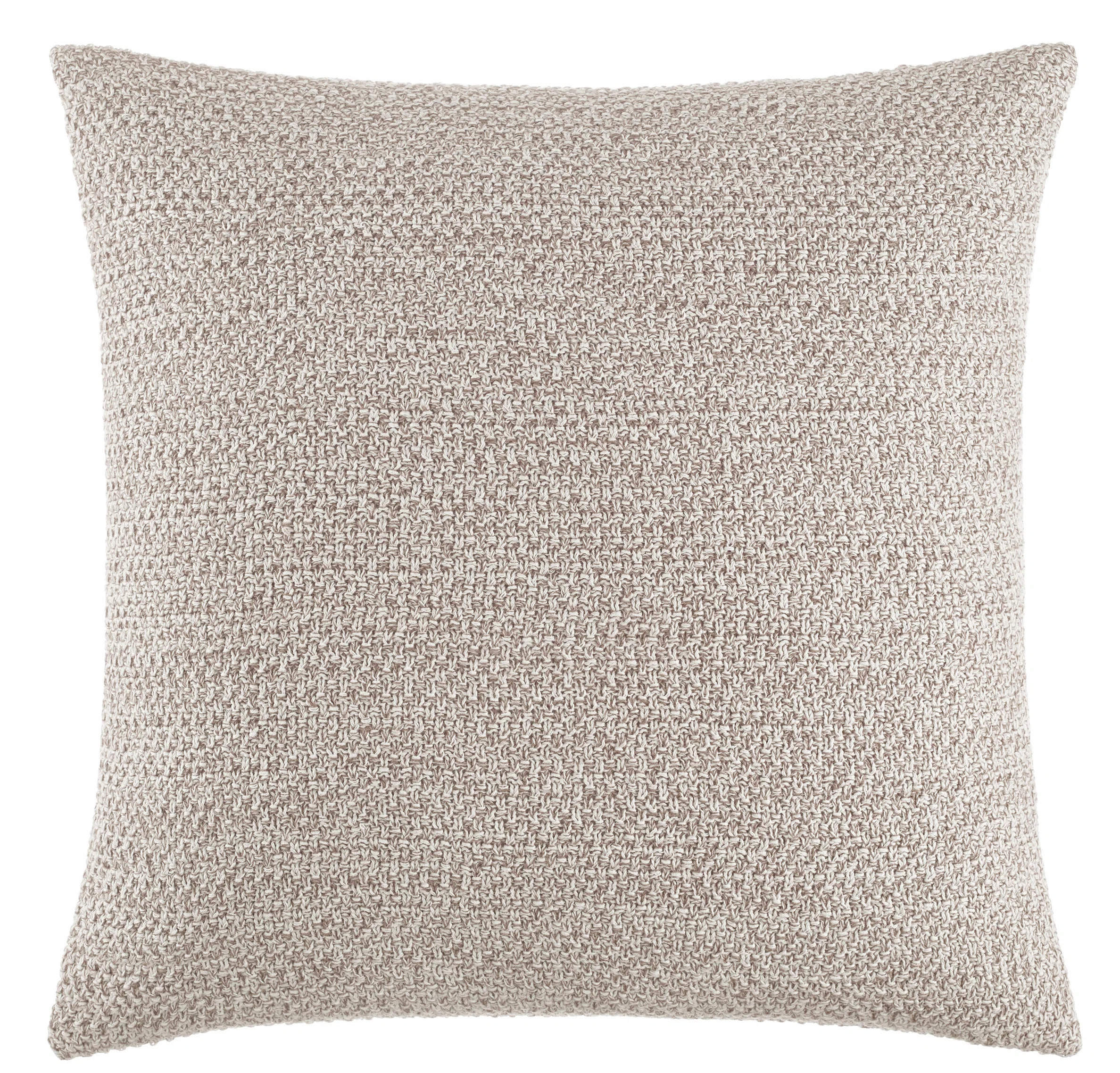 Kenneth Cole Marbled Knit Beige Throw Pillow | Wayfair North America