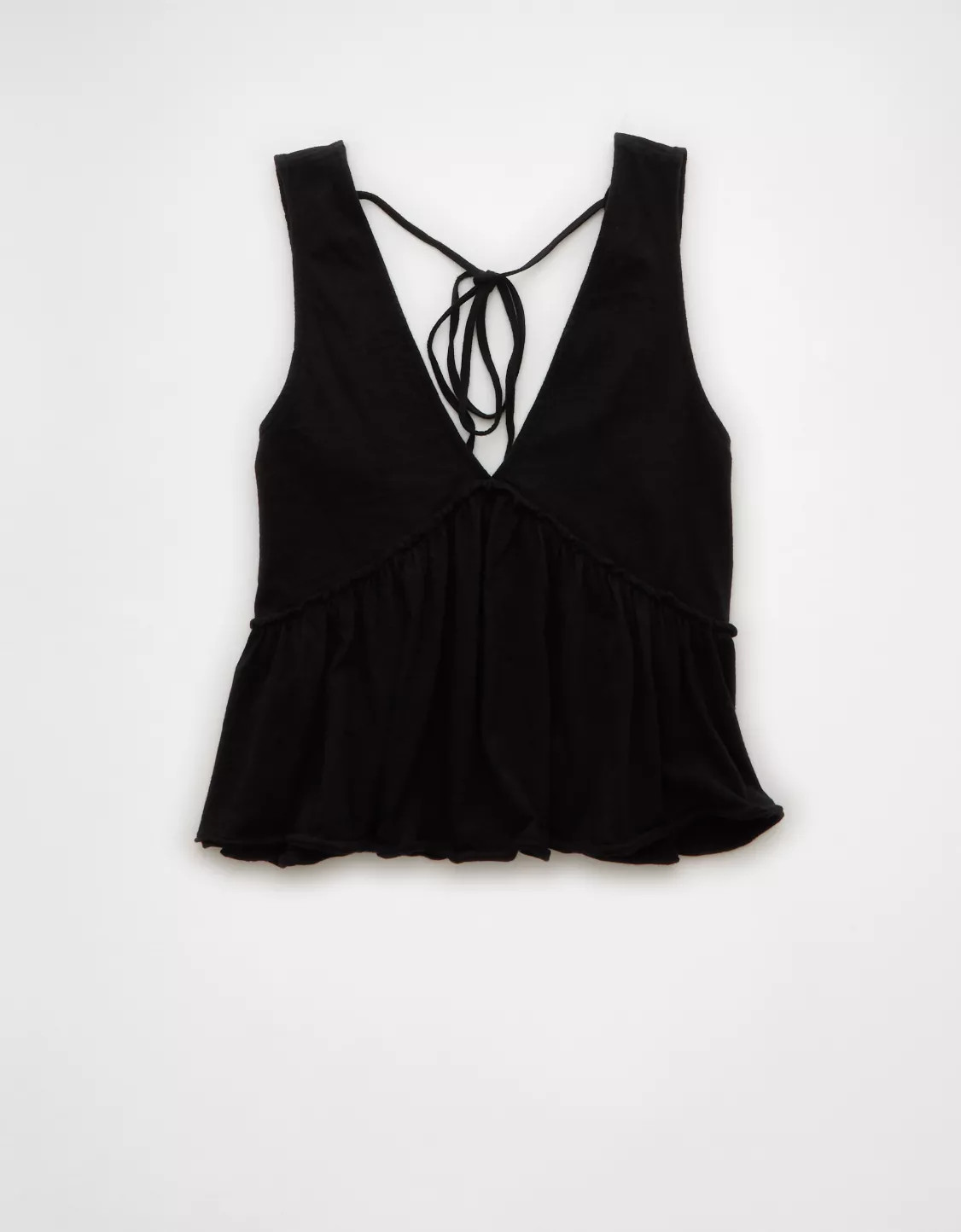 AE Sunchaser Knit V-Neck Swing Tank Top | American Eagle Outfitters (US & CA)