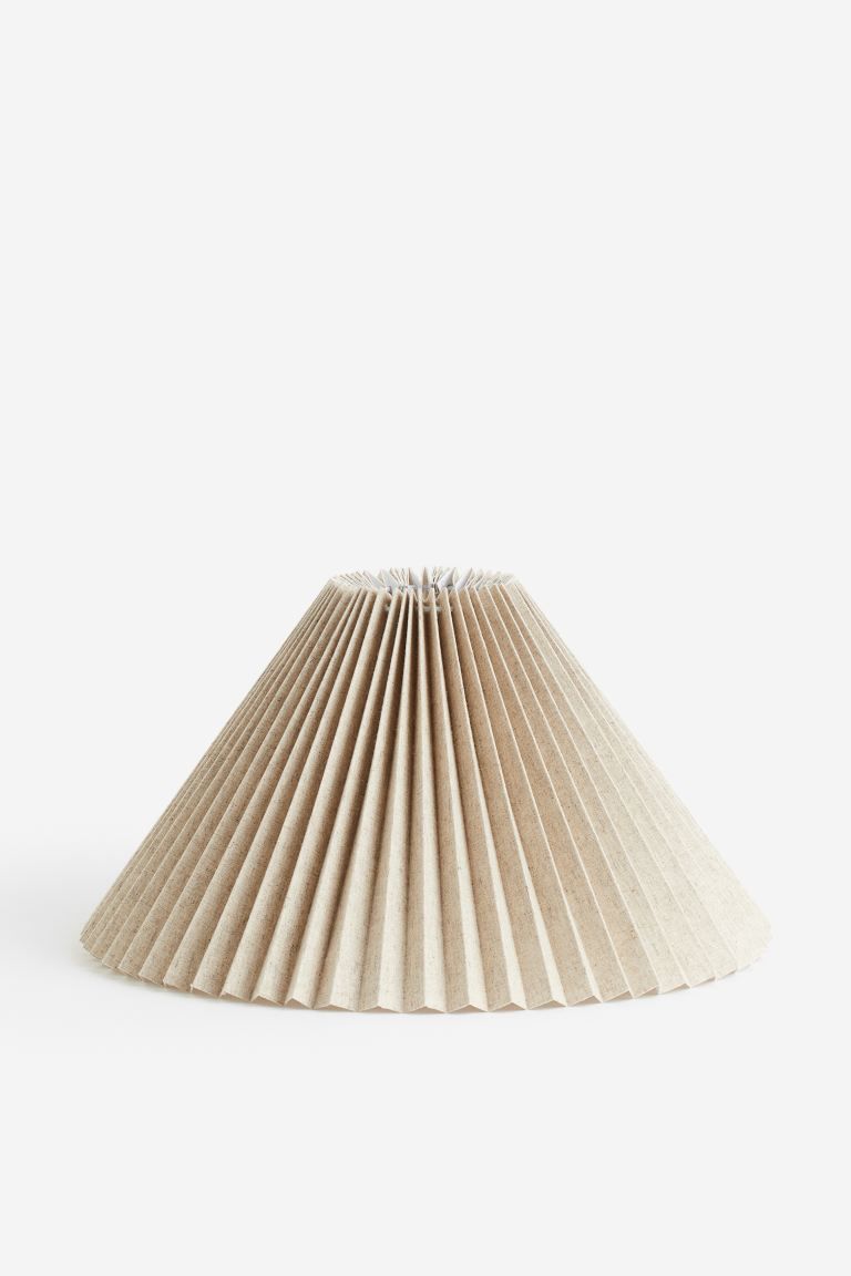 Pleated Lampshade - Light beige - Home All | H&M US | H&M (US + CA)