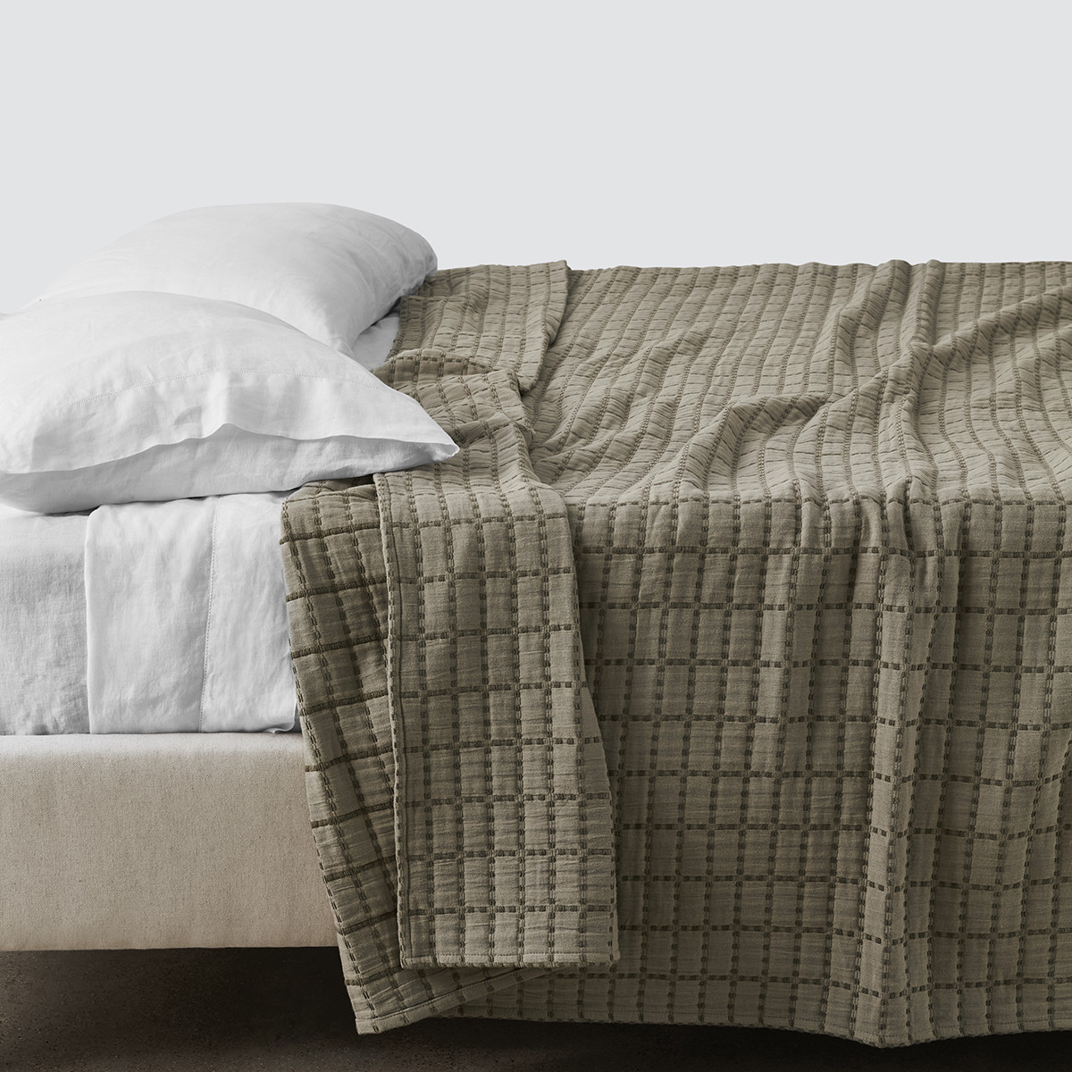 The Citizenry Naya Organic Cotton Quilted Blanket | The Container Store