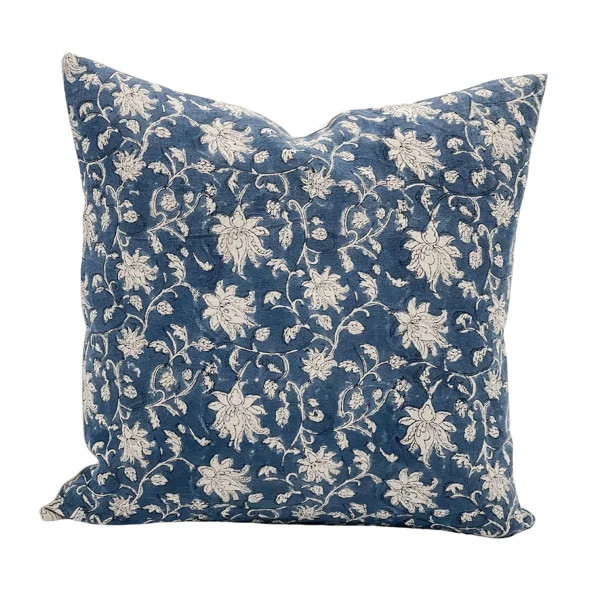 Floral Linen Reversible Pillow Cover | Wayfair North America