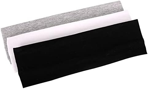 MapofBeauty 3 Pack Yoga Headbands Stretchy Cotton Head Band Hairwarp Sports Running Exercise Gym ... | Amazon (US)