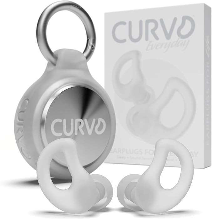 CURVD Ear Plugs for Sleeping, Noise Blocking Earplugs, 28dB SNR (Cloud) | Amazon (US)