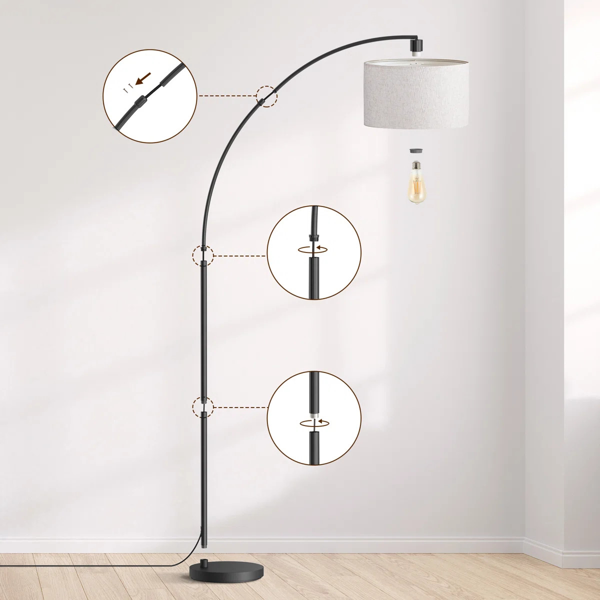 Pantin 78.4" Arched Floor Lamp | Wayfair North America