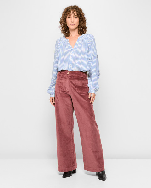 Stretch Wide Leg Cord Pants - Nutmeg | Target AU