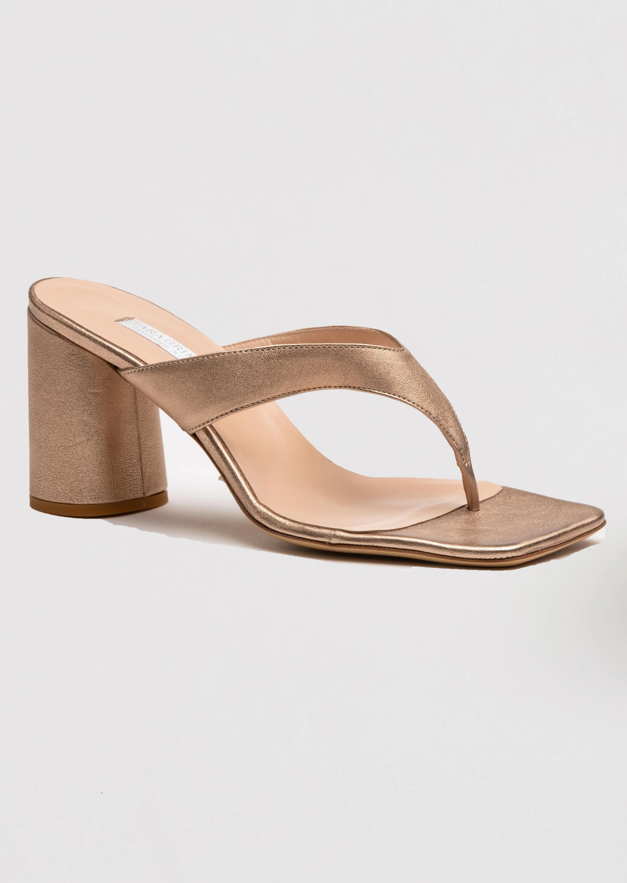 Crystal Gold Heeled Sandal | Tara Grinna