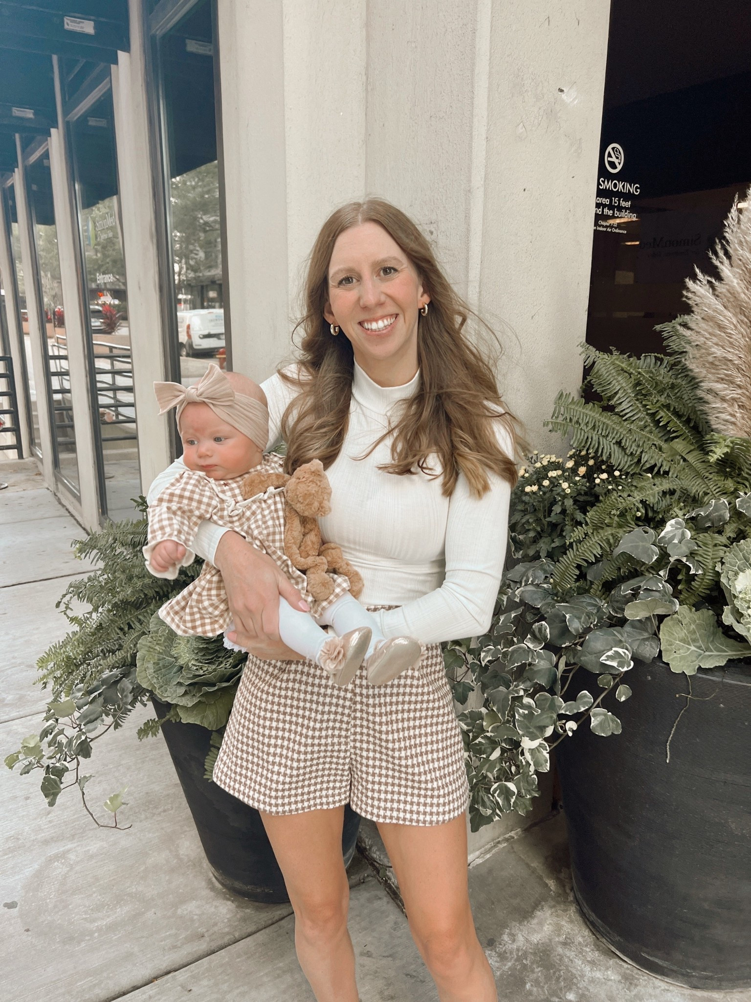 Fall outfits in the city with baby girl 

Matching mommy and me outfit 

#LTKFamily #LTKBaby #LTKTravel