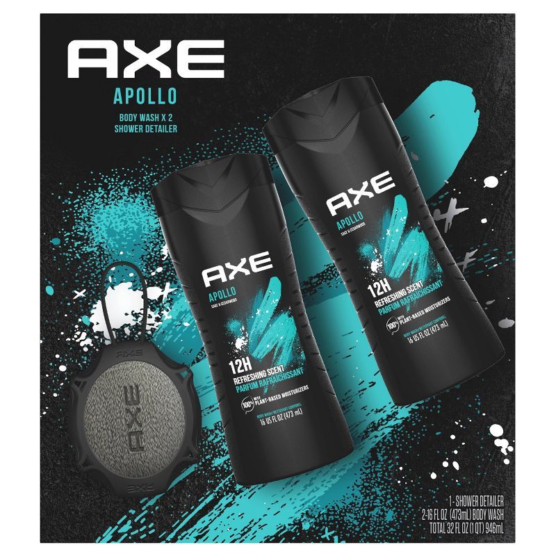 Axe Apollo Body Wash + Shower Detailer Gift Pack - 32 fl oz/2pk | Target