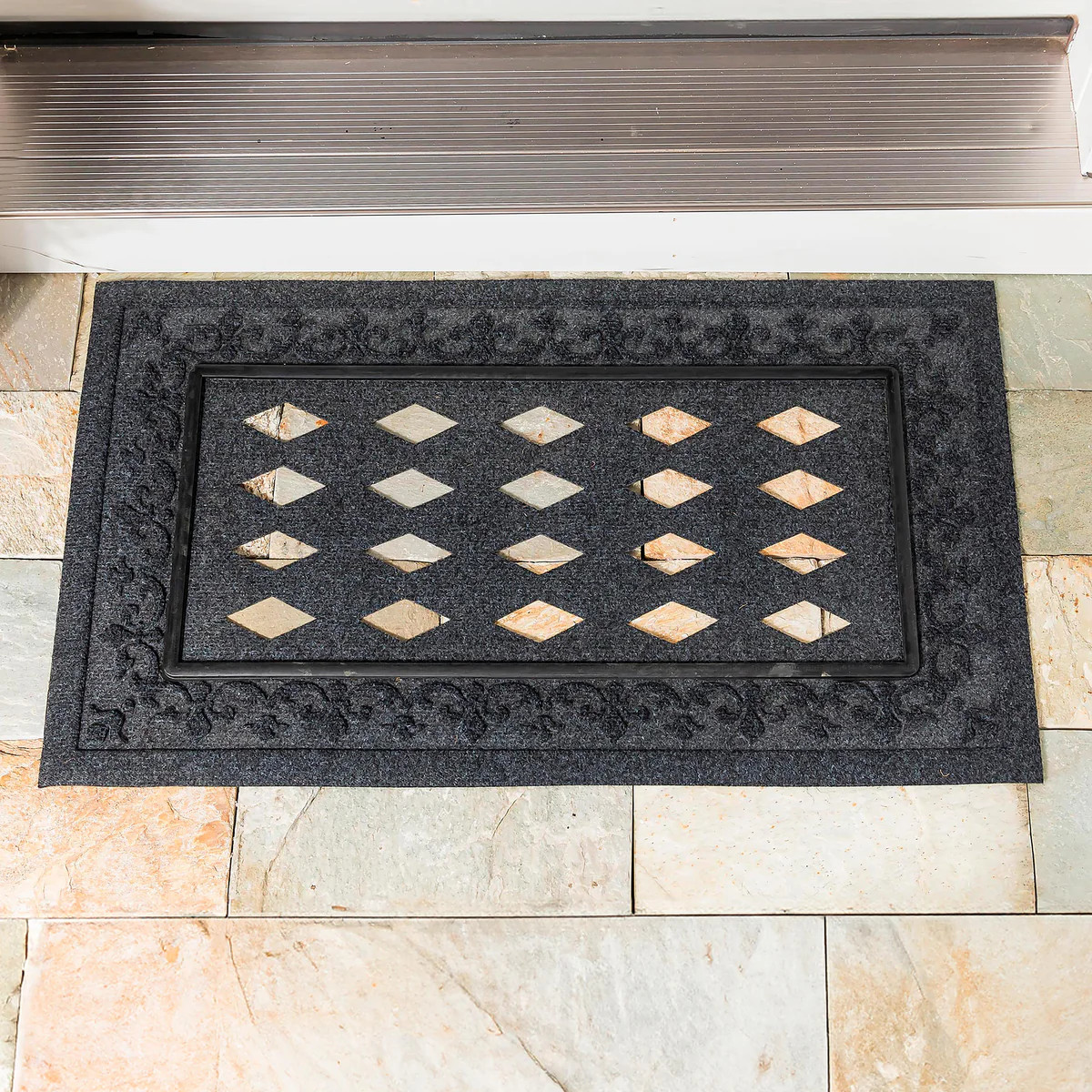 Embossed Fleur de Lis Sassafras Mat Tray | My Evergreen