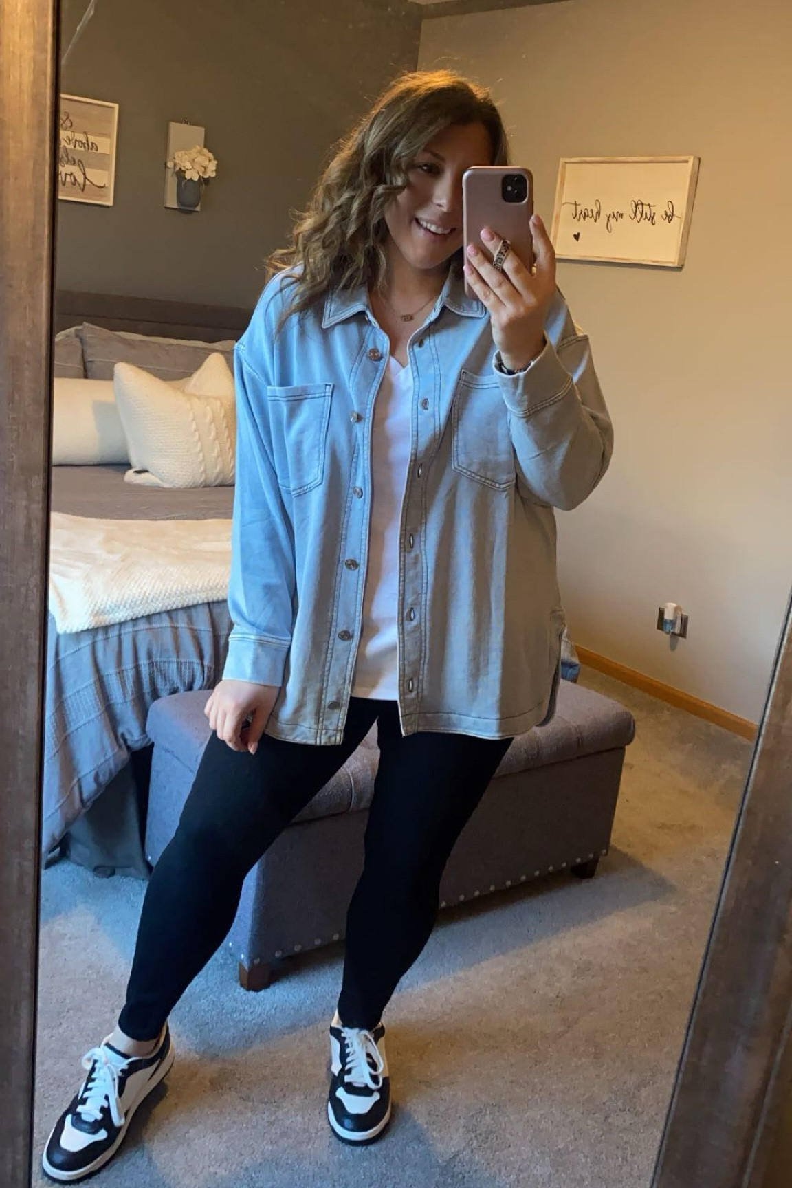 Chambray all day! Love a cozy cute look! 

#LTKMidsize #LTKFindsUnder50 #LTKStyleTip