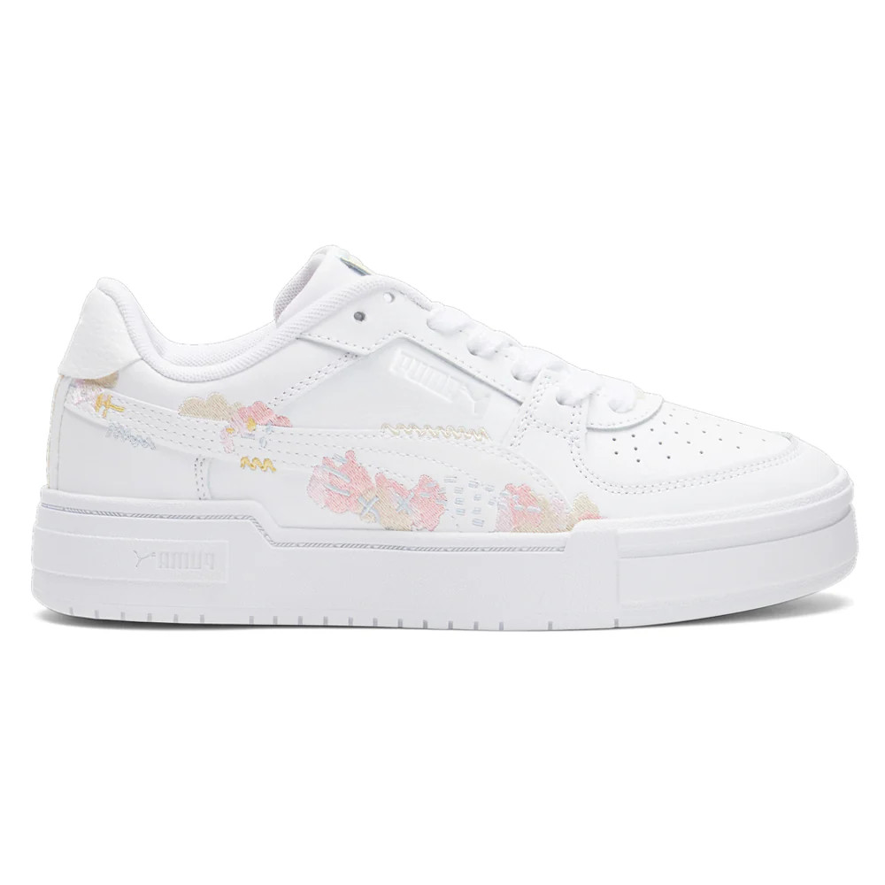 Shop White Womens Puma Ca Pro Embroidered Lace Up Sneakers | Shoebacca