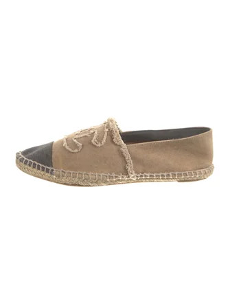 Interlocking CC Logo Canvas Espadrilles | The RealReal