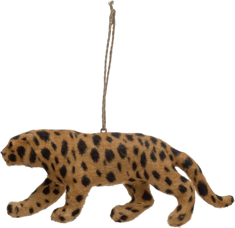 Creative Co-Op Faux Fur Jaguar Ornament | Amazon (US)