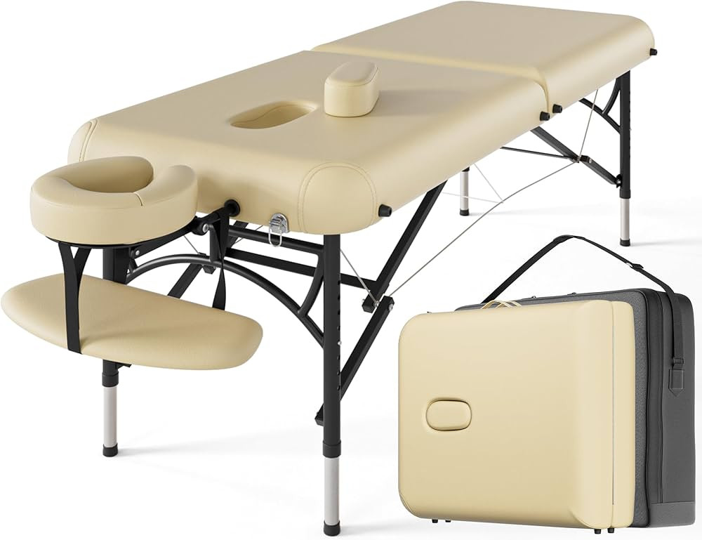 CLORIS 84" Professional Massage Table Portable 2 Folding Lightweight Facial Salon Spa Tattoo Bed ... | Amazon (US)
