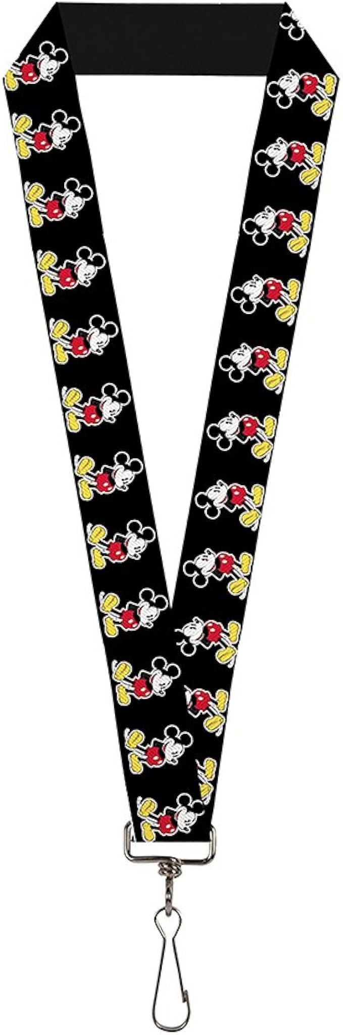 Buckle Down Lanyard-1.0-Classic Mickey Mouse Pose Black | Amazon (US)