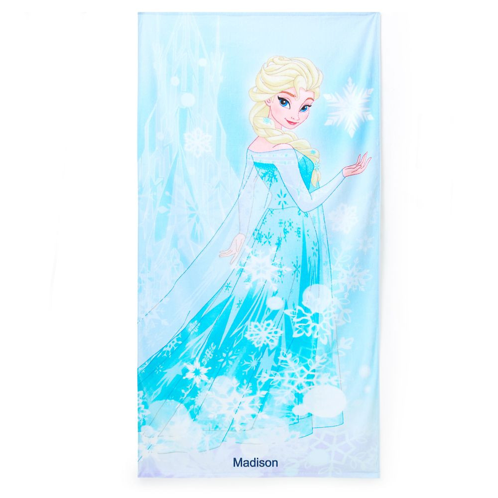 Elsa Beach Towel – Frozen – Personalized | Disney Store