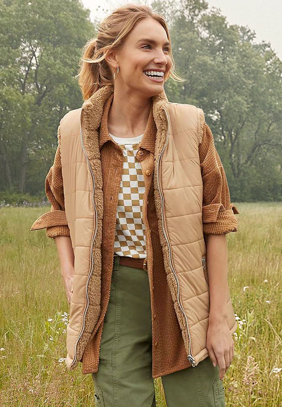Reversible Sherpa Vest | Maurices