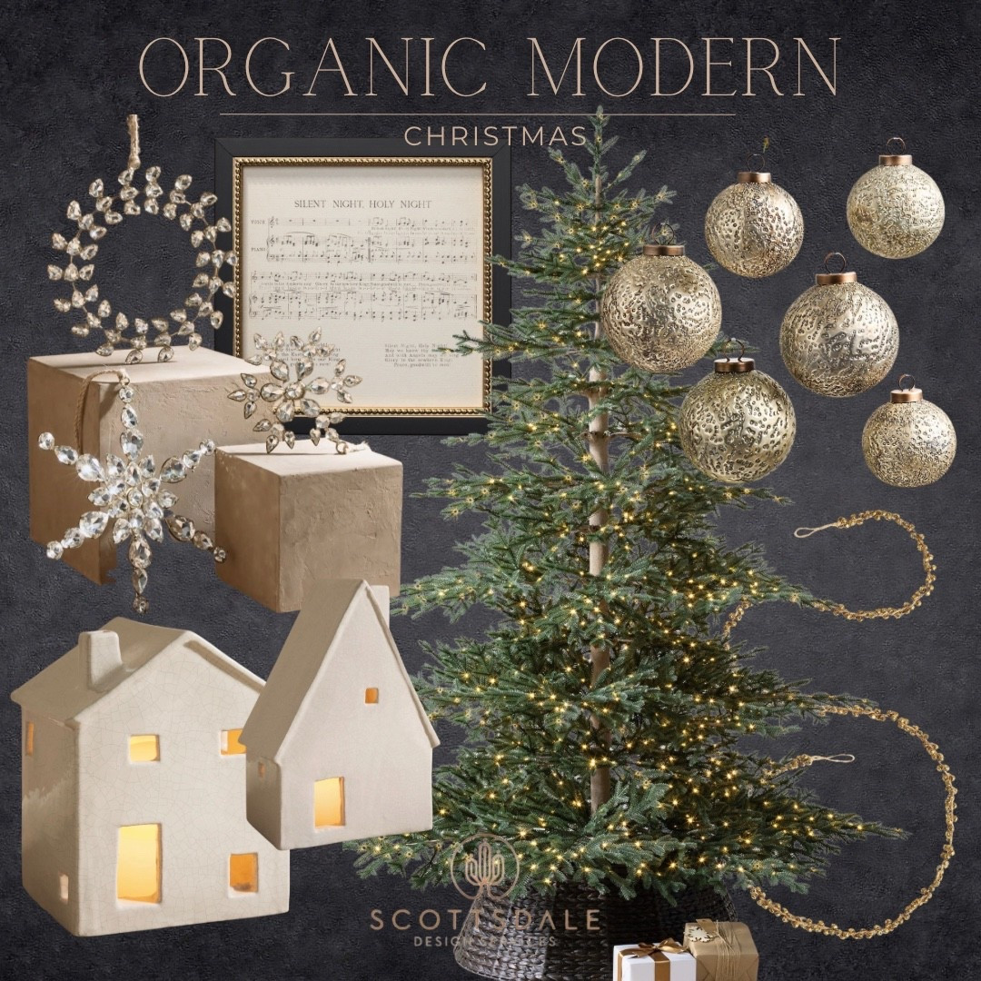 Organic modern Christmas decor🎄