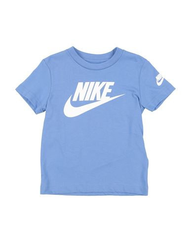 Nike Futura Evergreen Ss Tee Toddler Boy T-shirt Light blue Size 4 Cotton, Polyester | YOOX (US)