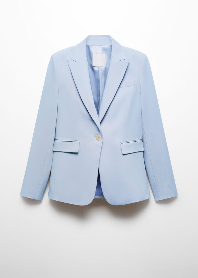 Fitted suit jacket -  Women | Mango United Kingdom | MANGO (UK)