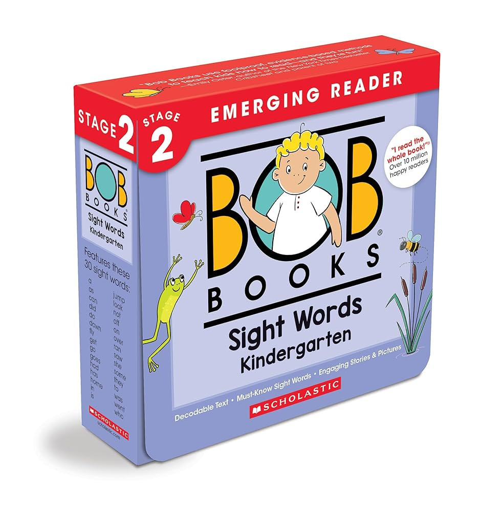 Bob Books - Sight Words Kindergarten Box Set | Decodable Phonics Books, Ages 4 and up, Kindergart... | Amazon (US)