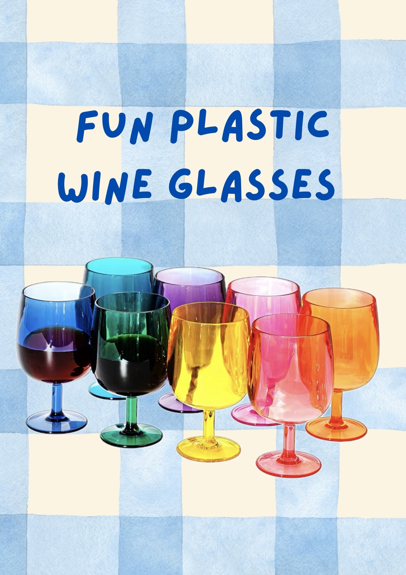Love these for summertime! plastic wine glasses! 

Wine. Summertime. Plastic. Patio. Girls night

#LTKMothersDay #LTKselfcare #LTKHome