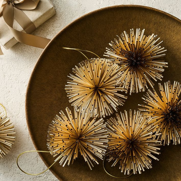 Mylar Ball Ornaments - Medium (Set of 6) | West Elm (US)