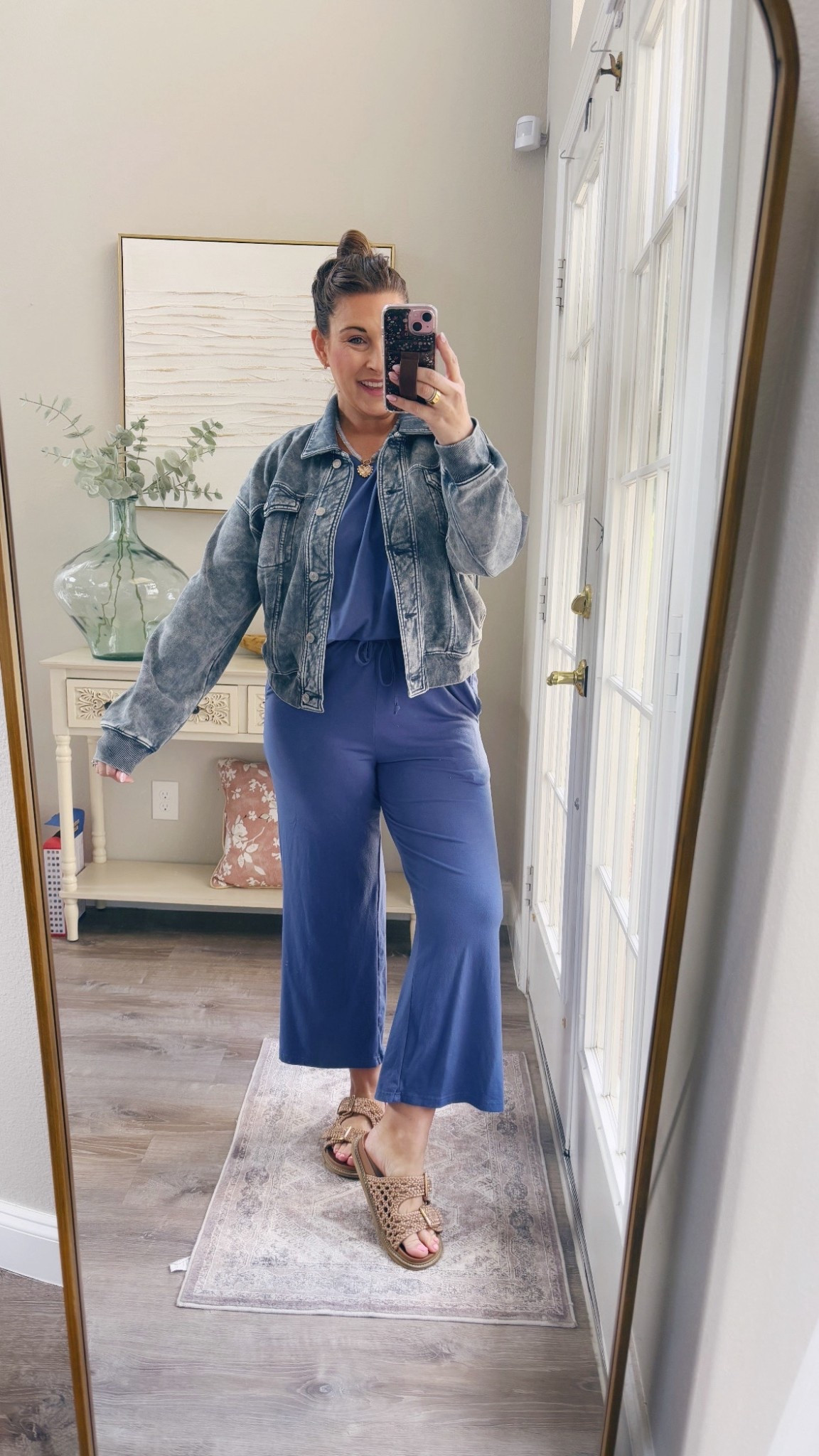 Weekend errands in this comfy set from Amazon & this soft sweatshirt material denim jacket 💙

TTS- medium 

#LTKootd #LTKgrwm #LTKmomlife